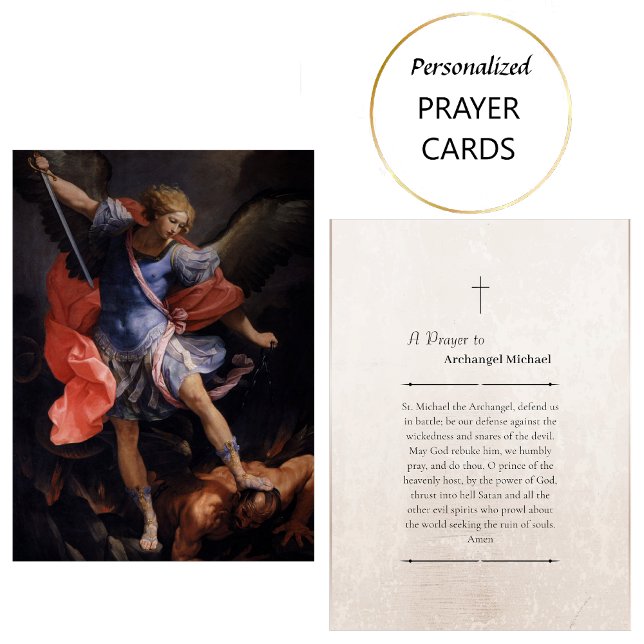 Placement Carte de prière catholique romaine de l'Archange M (Créateur téléchargé)