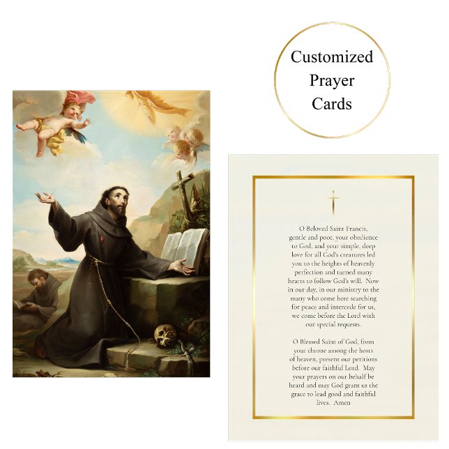 Placement Carte de prière catholique romaine de St. François (Créateur téléchargé)