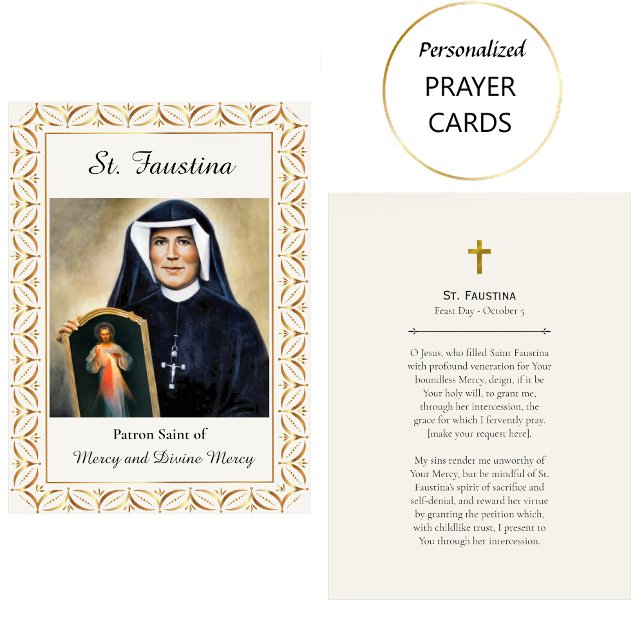Placement Carte de prière catholique romaine de Ste Faustine (Créateur téléchargé)