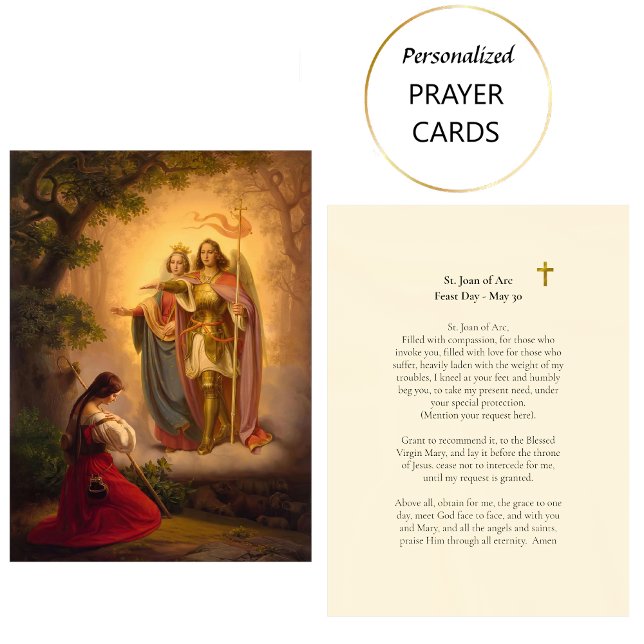 Placement Carte de prière catholique romaine de Ste Jeanne d (Créateur téléchargé)