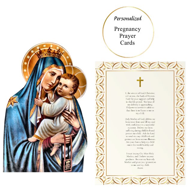 Placement Carte de prière catholique romaine pour la grosses (Créateur téléchargé)