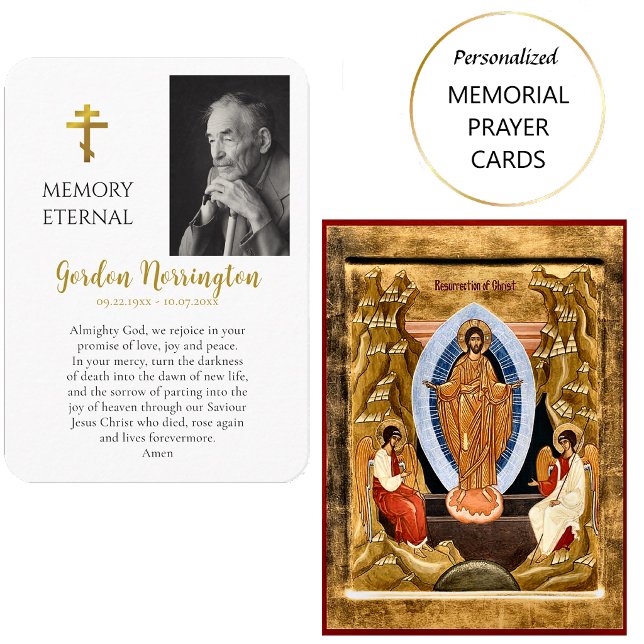 Placement Carte de prière commémorative orthodoxe photo mini (Créateur téléchargé)