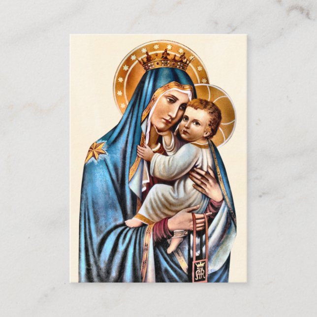 Placement Carte de prière de grossesse catholique romaine (Devant)