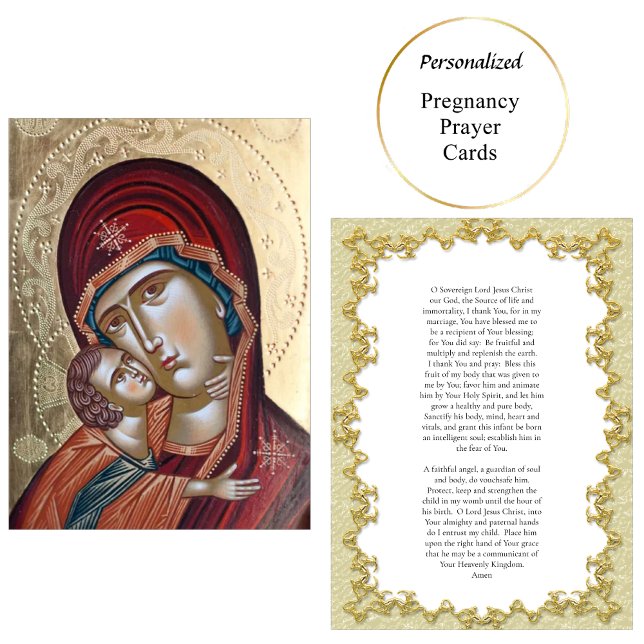 Placement Carte de prière de grossesse chrétienne orthodoxe  (Créateur téléchargé)