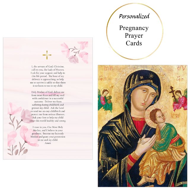 Placement Carte de prière de grossesse chrétienne orthodoxe  (Créateur téléchargé)