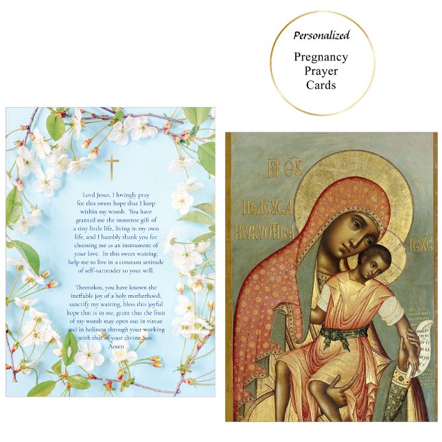 Placement Carte de prière de grossesse de l'Enfant Christ Th (Créateur téléchargé)