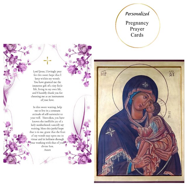 Placement Carte de prière de grossesse de Theotokos et de l' (Créateur téléchargé)