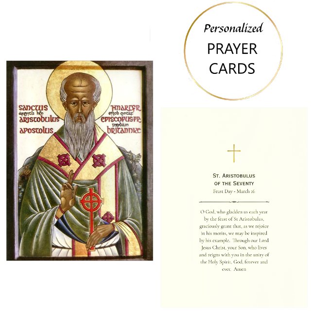 Placement Carte de prière de St. Aristobule des Soixante-Dix (Créateur téléchargé)