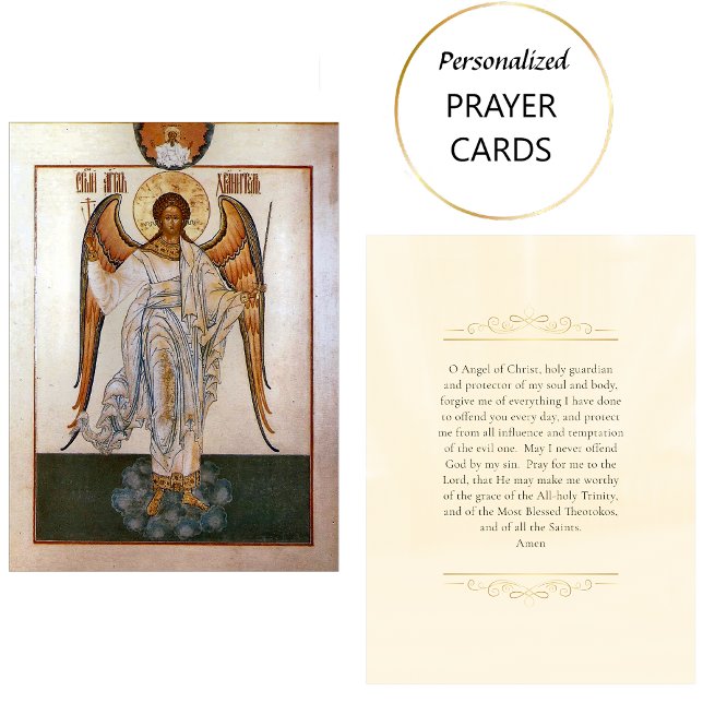 Placement Carte de prière du gardien Angel Chrétien orthodox (Créateur téléchargé)