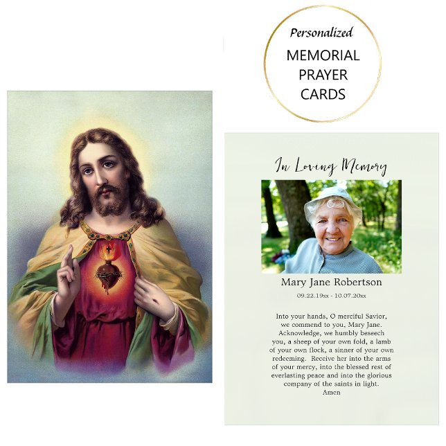 Placement Carte de prière du Sacré-Coeur de Jésus (Créateur téléchargé)