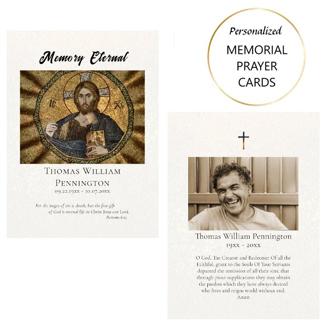 Placement Carte de prière funéraire byzantine Christ Pantocr (Créateur téléchargé)