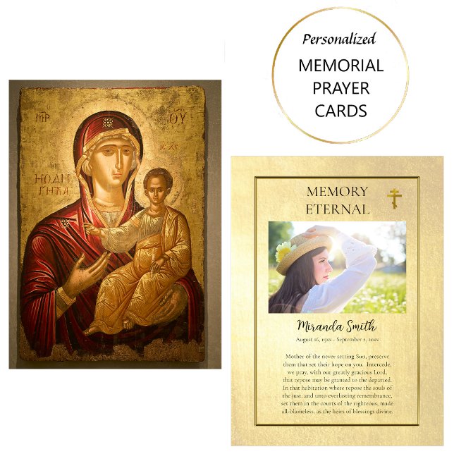 Placement Carte de prière funéraire chrétienne orthodoxe The (Créateur téléchargé)