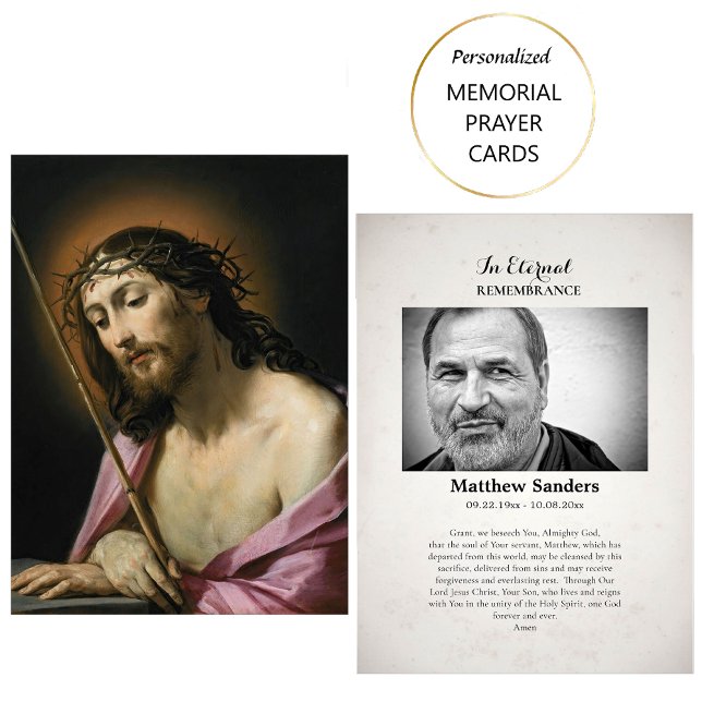 Placement Carte de prière funéraire de La Passion du Christ (Créateur téléchargé)