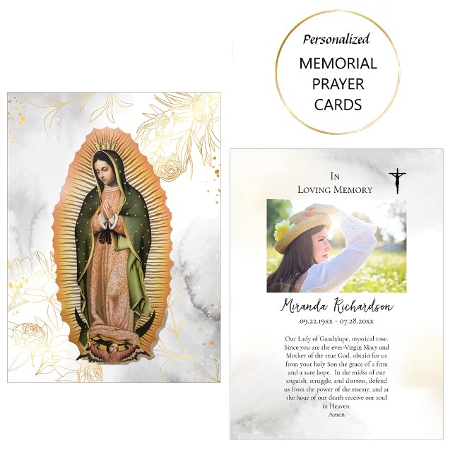 Placement Carte de prière funéraire Notre-Dame de Guadalupe (Créateur téléchargé)