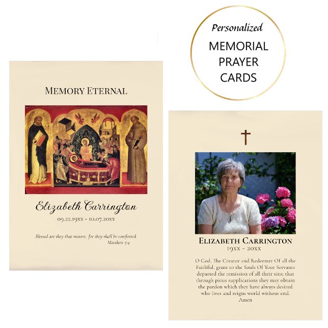 Placement Carte de prière funéraire orthodoxe Harrowing of H (Créateur téléchargé)