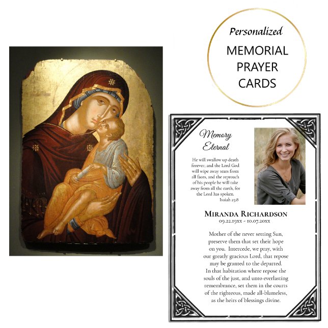 Placement Carte de prière funéraire orthodoxe Mémoire Éterne (Créateur téléchargé)