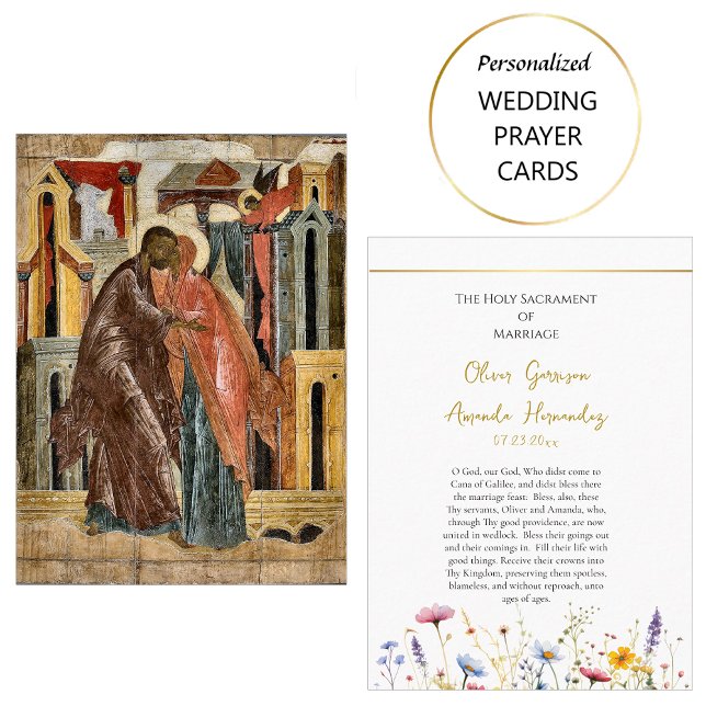 Placement Carte de prière Mariage orthodoxe Fleur sauvage du (Créateur téléchargé)