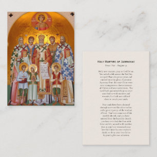 Placement Carte de prière orthodoxe des martyrs de Jasenovac