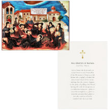 Carte de prière orthodoxe des martyrs de Kantara