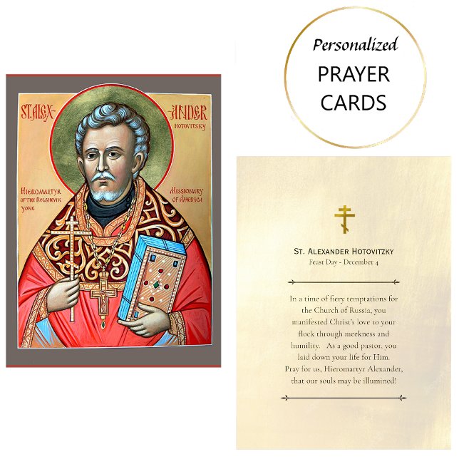Placement Carte de prière orthodoxe St. Alexander Hotovitzky (Créateur téléchargé)