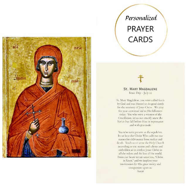 Placement Carte de prière orthodoxe St. Mary Magdalene (Créateur téléchargé)