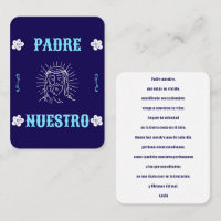 Carte de prière Padre Nuestro – Notre Père en espa