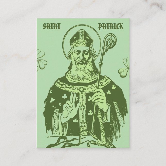 Placement Carte de prière Saint-Patrick – Dévotion catholiqu (Devant)