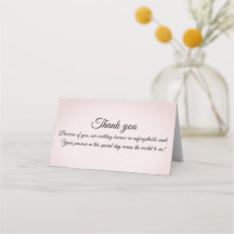 carte de remerciements mariage