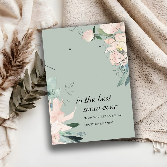 PLACEMENT CARTE DE REMORQUAGE FLORALE MOM GRIS BLANC (Créateur téléchargé)