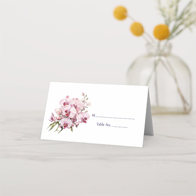 Placement Carte de réponse de table d'invité de carte de pla (Devant)
