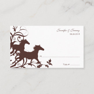 Placement Carte de siège Brown Wild Horses