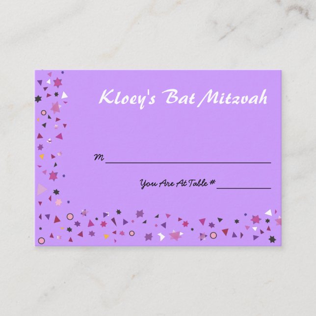 Placement Carte de siège de table Abstact Tree of Life (Devant)