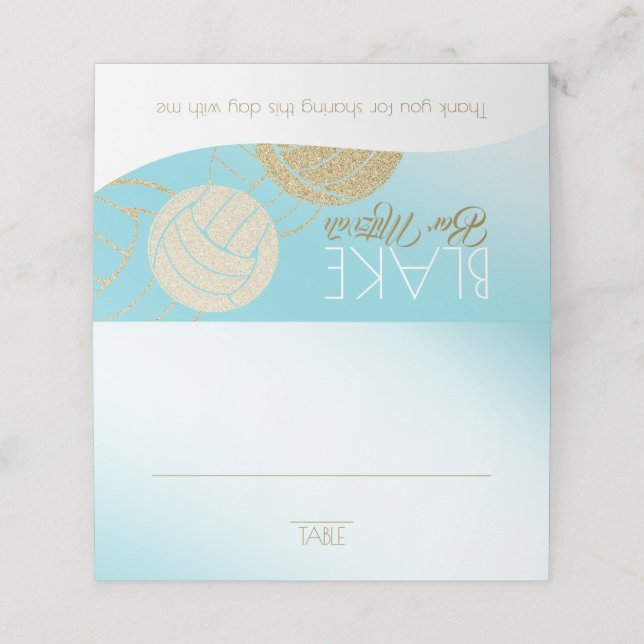 Placement Carte de siège de volley-ball (Extérieur déplié)