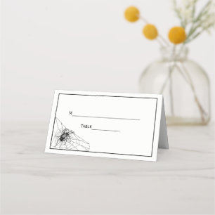 Placement Carte de Table de Compagnon Toile d'Araignée