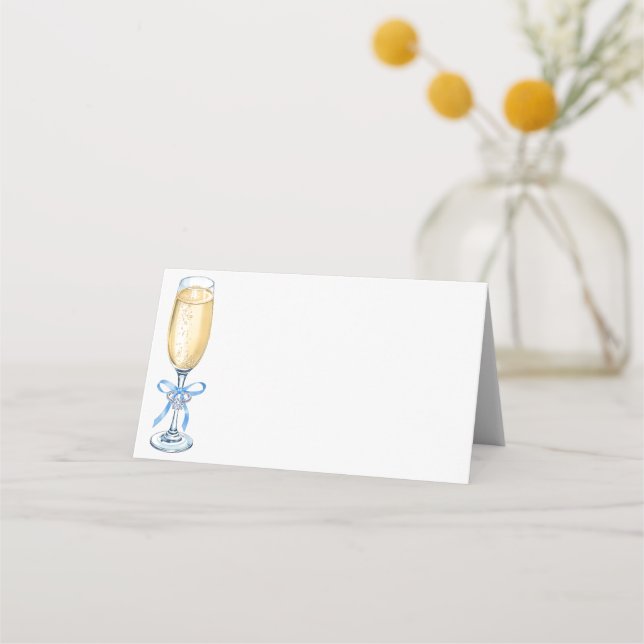 Placement Carte de table de mariage au Champagne Quelque cho (Dos)