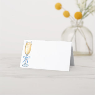 Placement Carte de table de mariage avec champagne Something