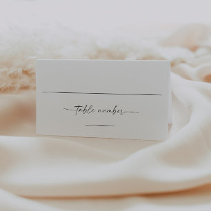 Placement Carte de table de mariage élégante moderne