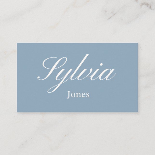 Placement Carte de table de mariage et de fiançailles bleu p (Devant)