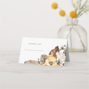 Placement Carte de table de Thanksgiving