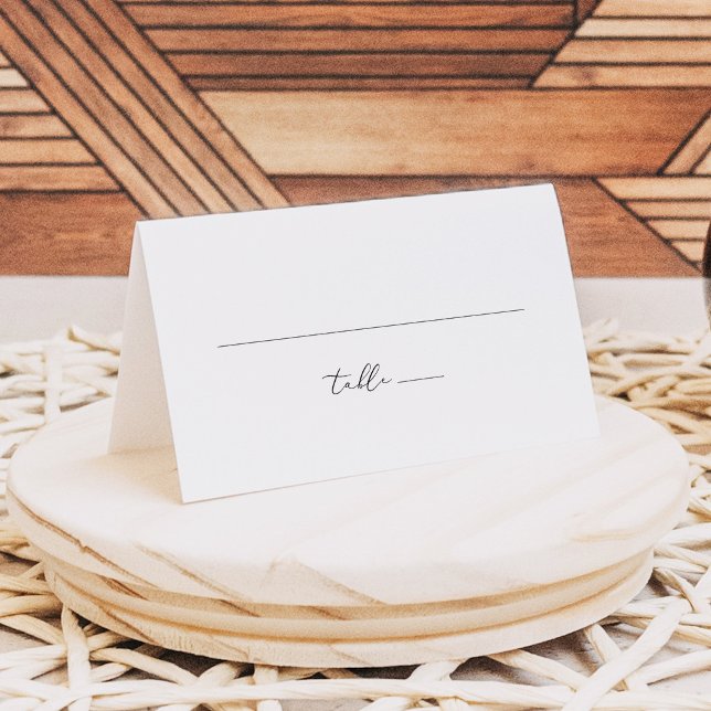 Placement Carte de table élégante avec calligraphie EVELYN (Créateur téléchargé)