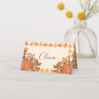 Placement Carte de table Friendsgiving Carte de nom de Thank