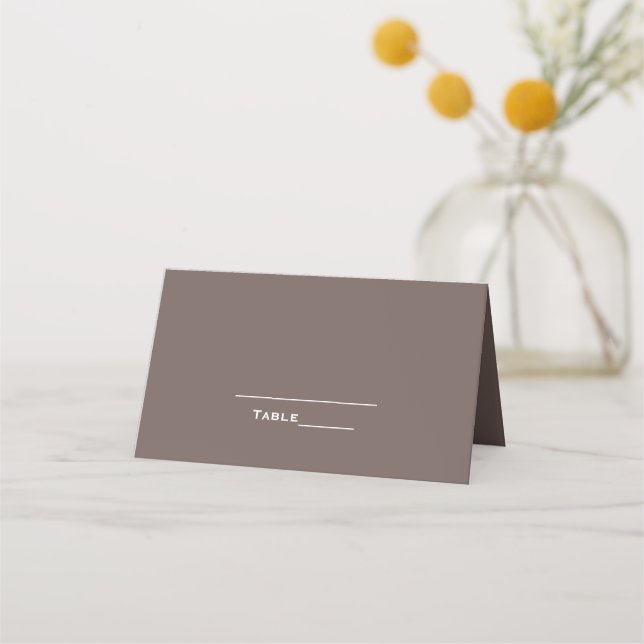 Placement Carte de Table Mariage Écorce d'Arbre Moderne (Devant)