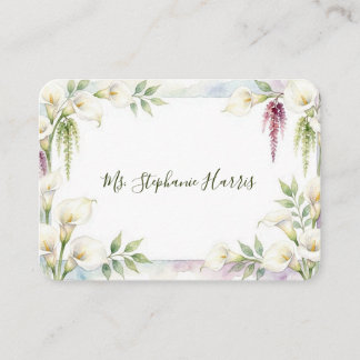 Placement Carte de table plate Cascading Calla