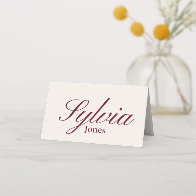 Placement Carte de table pliable pour mariage, fiançailles  (Devant)