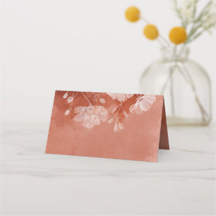 Placement Carte de table pliée florale en terre cuite Fall i