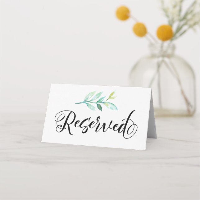 Placement Carte de table pliée Mariage de carte de place rés (Devant)