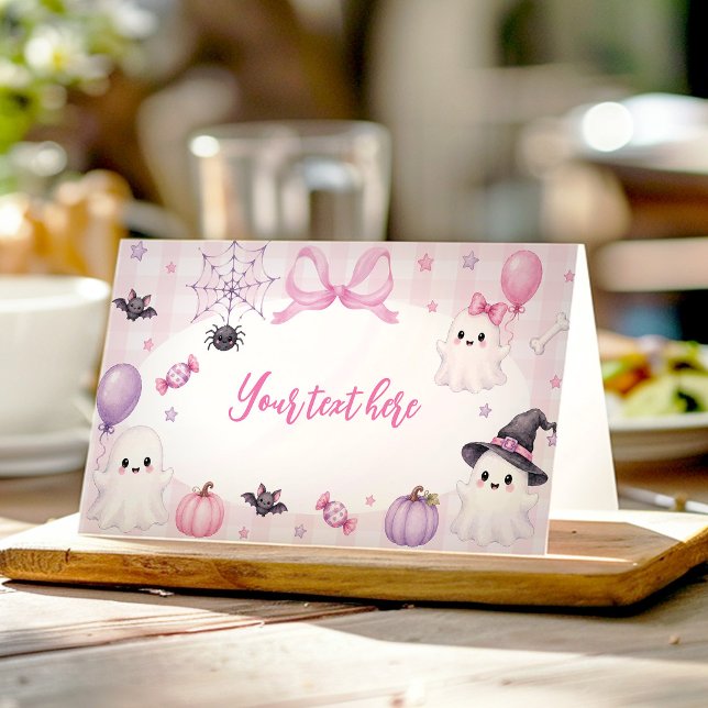 Placement Carte de tente de nourriture d'anniversaire Hallow (Créateur téléchargé)
