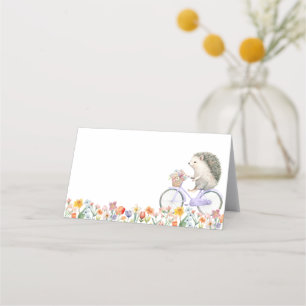 Placement Carte de tente florale de ressort de hérisson - Vi