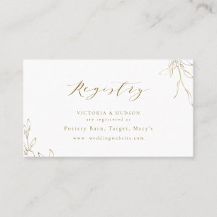 Placement Carte d'enregistrement de la mariée monogramme de