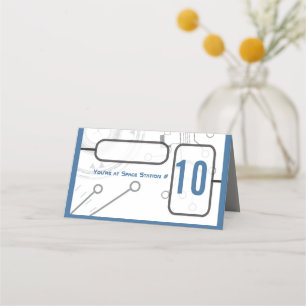 Placement Carte d'escorte Bat mitzvah de table SCI-FI Bar